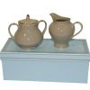 Christiana Vintage Royale Warm Grey Sugar And Creamer