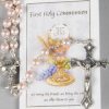 Girl Communion Rosary With Leaflet