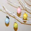 Hanging Glass Easter Egg Ornaments 6cm