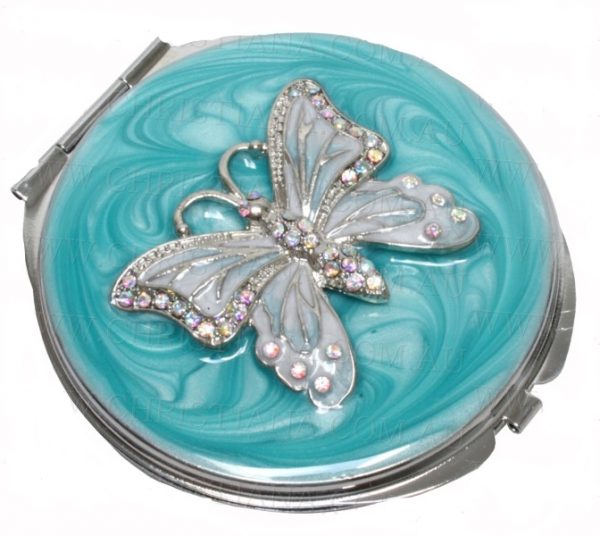 Compact Mirror Butterfly 7cm