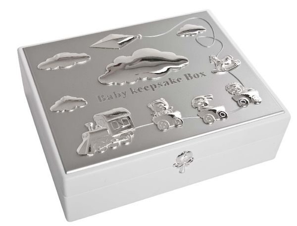 Baby's White Keepsake Box