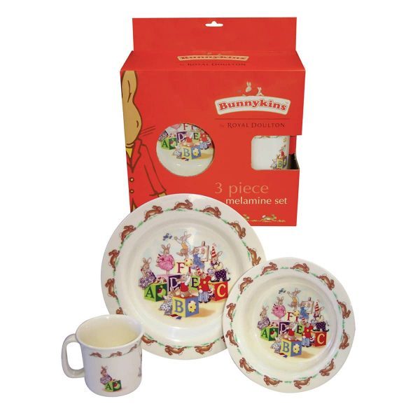 Royal Doulton Bunnykins 3 Piece Set ABC Design