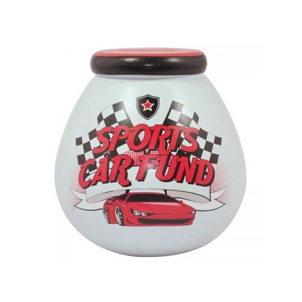 Sports Car Fund Pot of Dreams Money Box