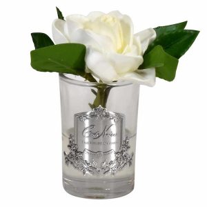 Côte Noire Perfumed Single Gardenia Clear Glass