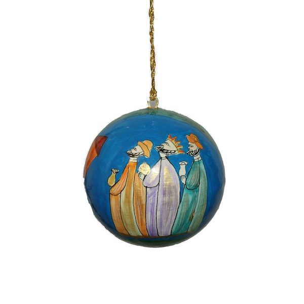 Blue Three Wise Kings Design Bauble