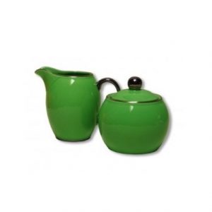 Christiana Lady Sienna Green Sugar And Creamer Set