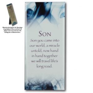 Message Mirror Plaque Son