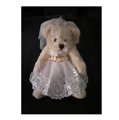 Teddy Bear Bride White Dress - Tilly's Timeless Treasures