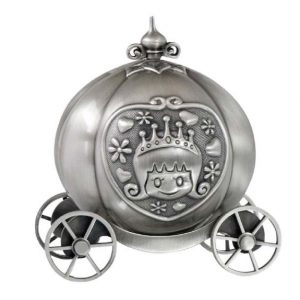 Pewter Pumpkin Coach Money Box