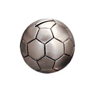 Pewter Soccer Ball Money Box