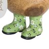 Ducky With Green Floral Welly Boots