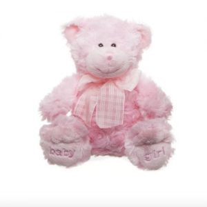 Georgie Teddy Bear Baby Girl Pink