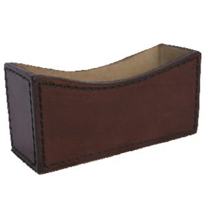 Leather Business Card Holder Dark