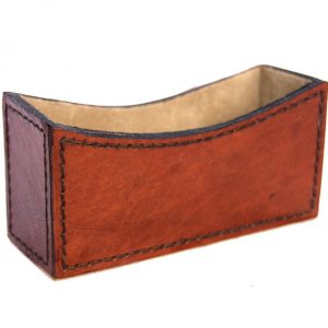 Leather Business Card Holder Tan