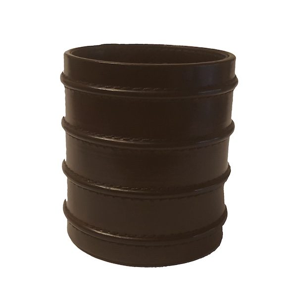 Round Leather Pen Holder Dark