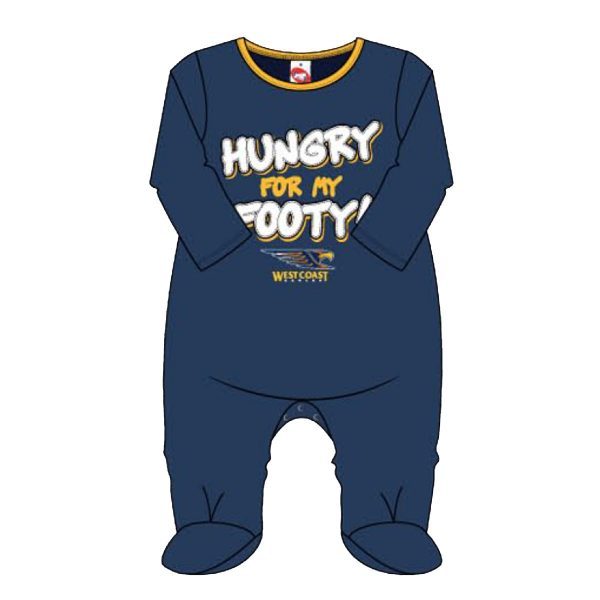 West Coast AFL Hungry Baby Romper