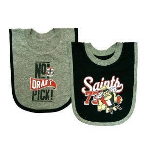 AFL St Kilda Baby 2 Piece Bib Set