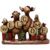 Country Moose Welcome Figurine