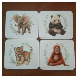 Wild Baby Animal Coasters