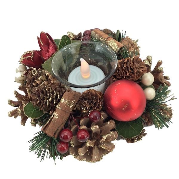 Festive Tealight Holder 16cm