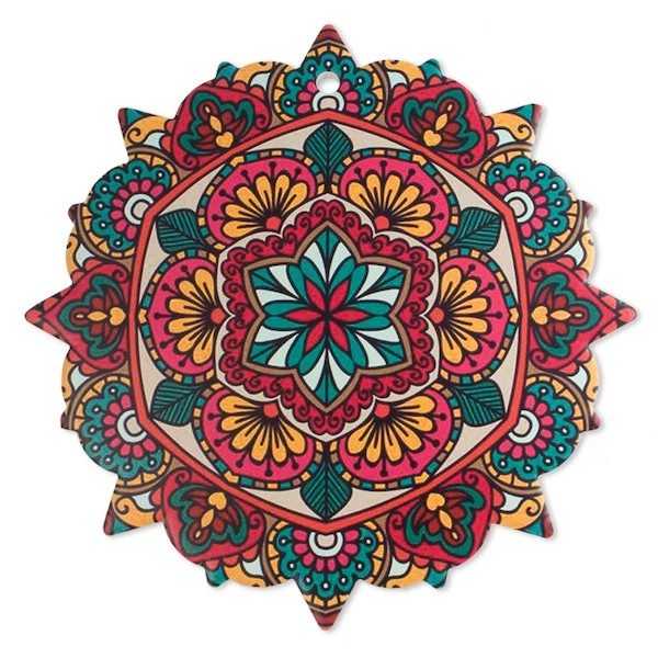 Trivet Mandala Red