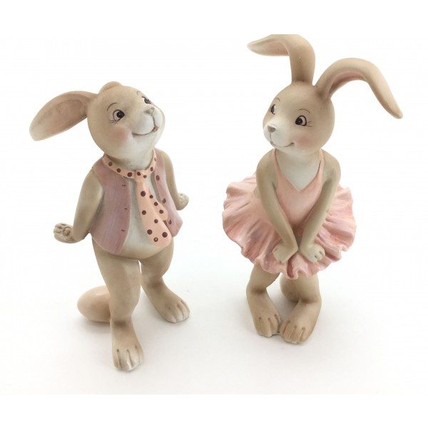 Cutie Rabbit Figurines Set