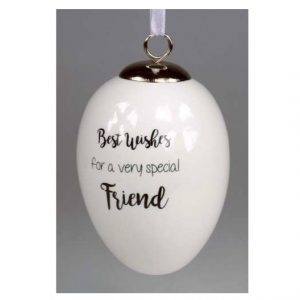 Best Wishes Special Friend Ceramic Egg