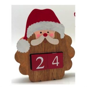 Santa Wooden Christmas Advent Calendar