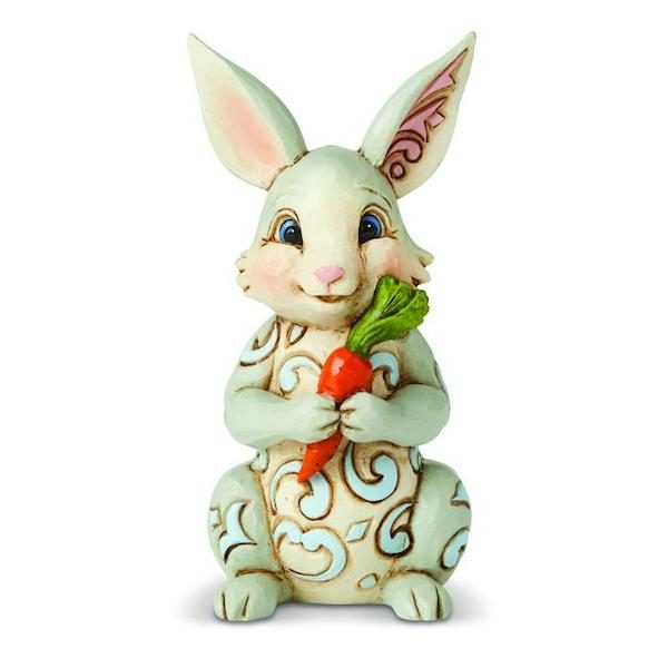 Jim Shore Bunny With Carrot Mini Figurine