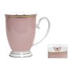 Doiley Butterfly Pink Pedestal Mug