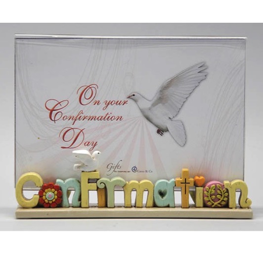 Colourful Words Confirmation Photo Frame