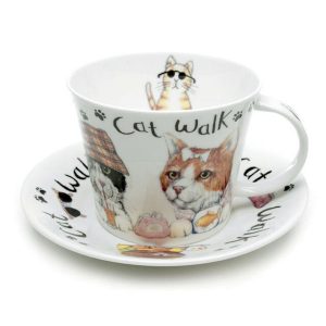 Roy Kirkham Animal Fashion Cats Cup And Saucer