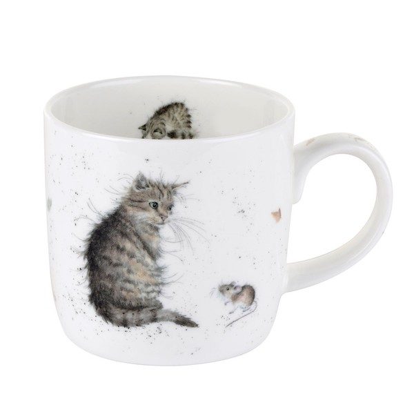 Royal Worcester Wrendale Cat And Mouse Mug