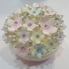 Crystal Set Daisy Trinket Box Pastel