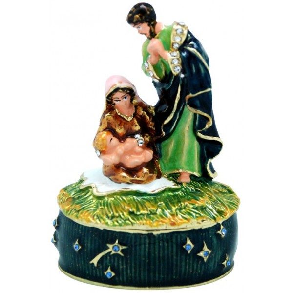 Christmas Nativity Trinket Box