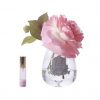 Côte Noire Tea Rose White Peach Clear Glass