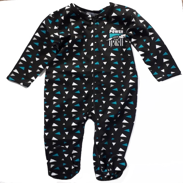 Port Adelaide AFL Baby Romper - Tilly's Timeless Treasures