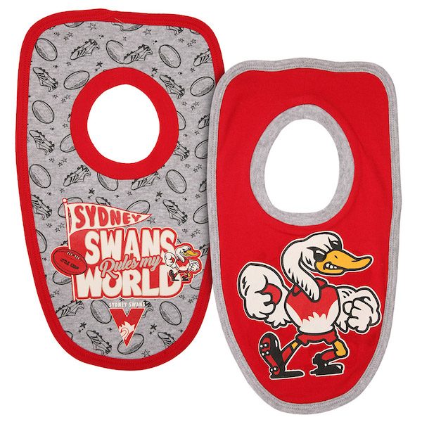 Sydney Swans Baby 2 Piece Bib Set