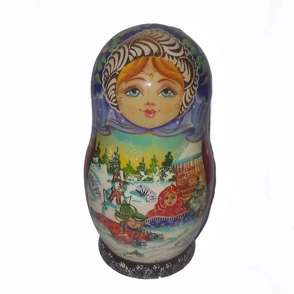 Girl Korobnik With Decorations 16cm