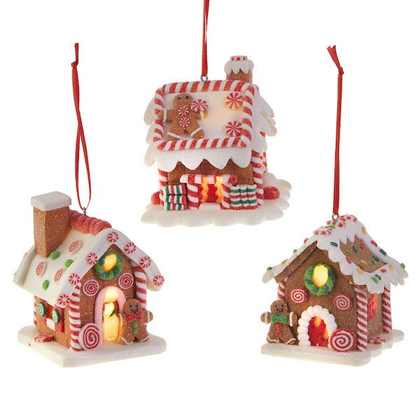 Lighted Gingerbread House Led Ornament