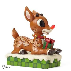 Jim Shore Rudolph With Lighted Nose