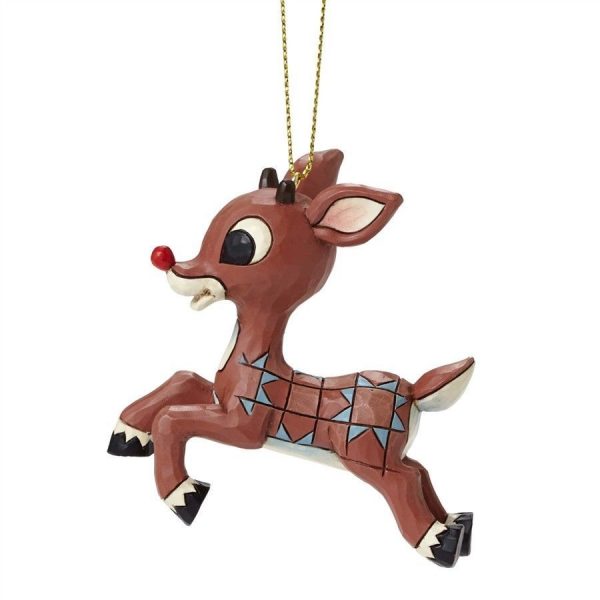 Jim Shore Flying Rudolph Hanging Ornament