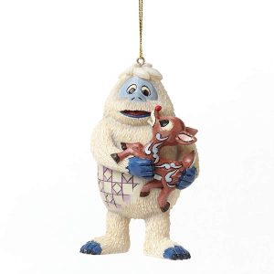 JIM SHORE BUMBLE AND RUDOLPH REINDEER HANGING ORNAMENT