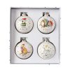 Barney Christmas Baubles 4 Pack