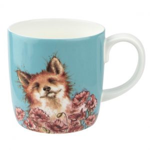 Wrendale Poppy Field Fox Large Mug