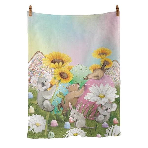 Garden Of Giant Treats Tea Towel