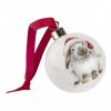 Wrendale Ho Ho Ho Rabbit Christmas Bauble