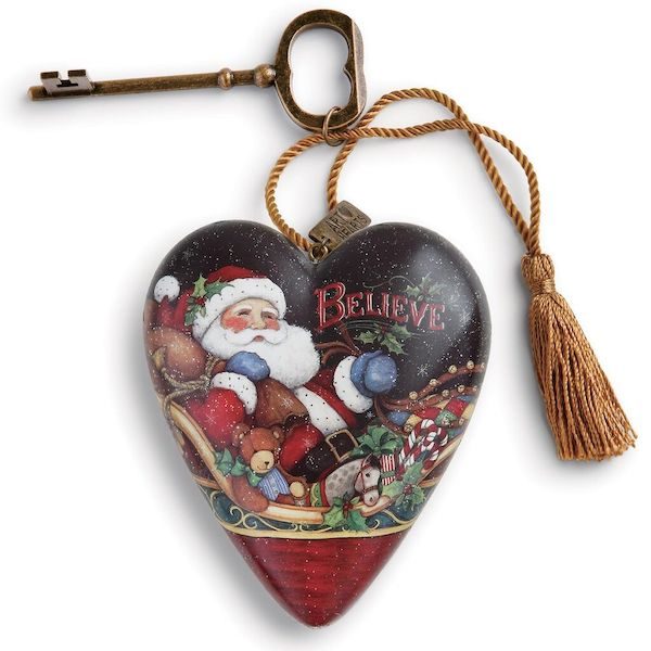 Art Hearts Believe Santa