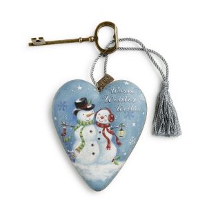 Art Hearts Christmas Snow Couple