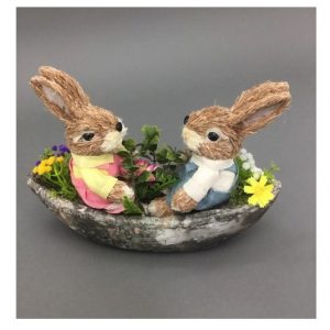 Sailing Rabbits Easter Ornament